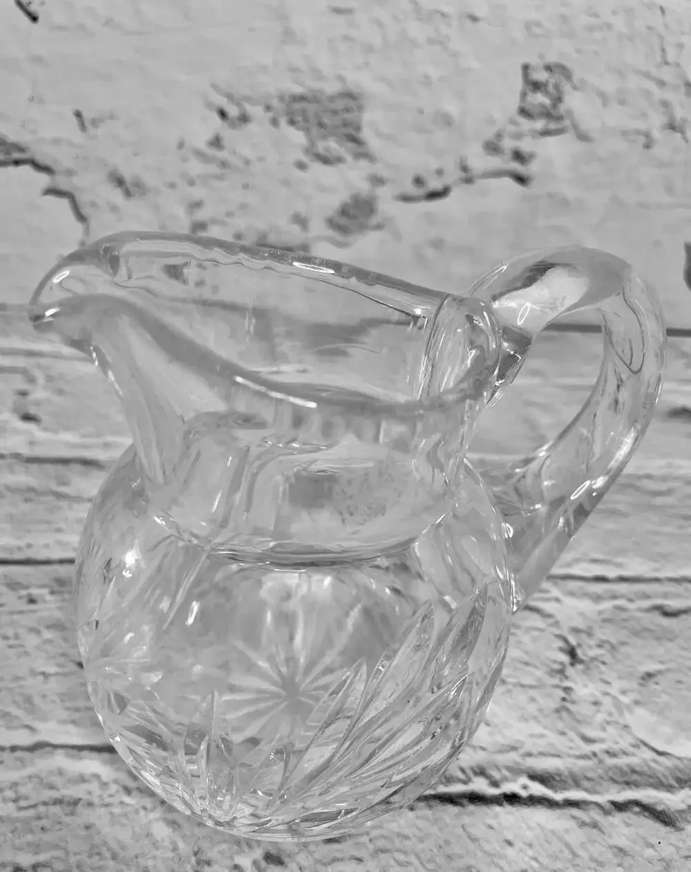 Vintage Indiana Glass Willow Pattern Pressed Glass Creamer